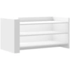 Image de vidaXL Table basse blanche 100x50x50 cm bois composite