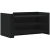 Image de vidaXL Table basse noire 100x50x50 cm bois composite