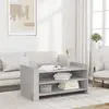 Image de vidaXL Table basse gris béton 100x50x50 cm Bois composite