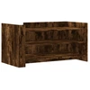 Image de vidaXL Table basse chêne fumé 100x50x50 cm bois composite