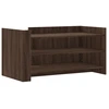 Image de vidaXL Table basse marron imitation chêne 100x50x50 cm Bois composite