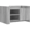 Image de vidaXL Table basse Gris Sonoma 80x50x50 cm Bois composite