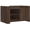 Image de vidaXL Table basse marron imitation chêne 80x50x50 cm Bois composite