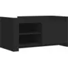 Image de vidaXL Table basse noire 100x50x50 cm bois composite