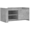 Image de vidaXL Table basse gris béton 100x50x50 cm Bois composite