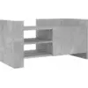 Image de vidaXL Armoire TV gris béton 80x35x40 cm Bois composite