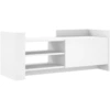 Image de vidaXL Armoire TV blanche 100x35x40 cm Bois composite