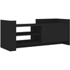 Image de vidaXL Armoire TV noire 100x35x40 cm Bois composite