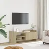 Image de vidaXL Armoire TV Chêne Sonoma 100x35x40 cm Bois composite