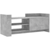 Image de vidaXL Armoire TV gris béton 100x35x40 cm Bois composite