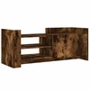 Image de vidaXL Armoire TV chêne fumé 100x35x40 cm Bois composite