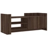 Image de vidaXL Armoire TV marron imitation chêne 100x35x40 cm Matériau dérivé du bois