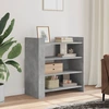 Image de vidaXL Sideboard gris béton 73,5x35x75 cm Bois composite