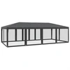 Image de vidaXL Tente de réception avec 12 éléments latéraux en maille Anthracite 8x4 m HDPE