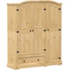 Image de vidaXL Armoire Corona 151,5x52x186 cm Pin massif
