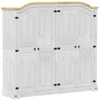 Image de vidaXL Armoire Corona blanc 194x52x186 cm Pin massif