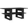 Image de vidaXL Table basse noire 102x55x42 cm Bois composite