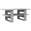 Image de vidaXL Table basse gris béton 102x55x42 cm Bois composite