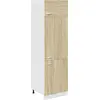 Image de vidaXL Armoire réfrigérée Lyon Chêne Sonoma 60x57x207 cm Matériau dérivé du bois