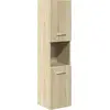 Image de vidaXL Armoire de salle de bains Chêne Sonoma 30x30x130 cm Bois composite