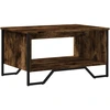 Image de vidaXL Table basse chêne fumé 75x51x40 cm Bois composite