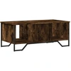 Image de vidaXL Table basse chêne fumé 100x51x40 cm bois composite