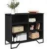 Image de vidaXL Sideboard Noir 91x35,5x74,5 cm Bois composite