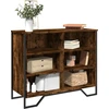 Image de vidaXL Sideboard chêne fumé 91x35,5x74,5 cm bois composite