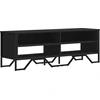 Image de vidaXL Armoire TV noire 122x34x41 cm Bois composite