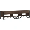 Image de vidaXL Armoire TV marron imitation chêne 180x34x41 cm Bois composite