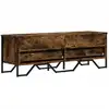 Image de vidaXL Armoire TV chêne fumé 122x34x41 cm Bois composite