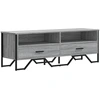 Image de vidaXL Armoire TV Gris Sonoma 122x34x41 cm Bois composite