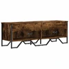 Image de vidaXL Armoire TV chêne fumé 122x34x41 cm Bois composite