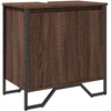 Image de vidaXL Armoire sous lavabo brun imitation chêne 60x35x60 cm