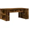 Image de vidaXL Table basse chêne fumé 102x55x42 cm Bois composite