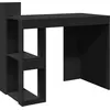 Image de vidaXL Bureau noir 103,5x56,5x94 cm Bois composite