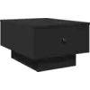Image de vidaXL Table basse noire 60x45x31 cm Bois composite