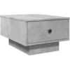 Image de vidaXL Table basse gris béton 60x45x31 cm Bois composite