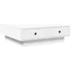 Image de vidaXL Table basse blanche 90x90x28 cm Bois composite