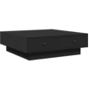 Image de vidaXL Table basse noire 90x90x28 cm Bois composite