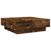Image de vidaXL Table basse chêne fumé 90x90x28 cm bois composite