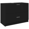 Image de vidaXL Meuble sous-lavabo noir 78x37x59 cm Bois composite