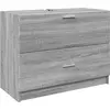 Image de vidaXL Armoire sous lavabo Gris Sonoma 78x37x59 cm Bois composite