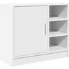 Image de vidaXL Meuble sous-lavabo blanc 63x29x55 cm Bois composite