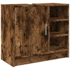 Image de vidaXL Armoire pour lavabo chêne fumé 63x29x55 cm Bois composite