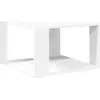 Image de vidaXL Table basse blanche 51,5 x 51,5 x 30 cm Bois composite