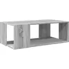 Image de vidaXL Table basse Gris Chêne Sonoma 89,5x48x30 cm Bois composite