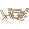 Image de vidaXL Ensemble de jardin 5 pièces en bois massif d'acacia