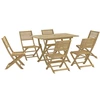 Image de vidaXL Ensemble de jardin 7 pièces en bois massif d'acacia