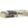Image de vidaXL Cadre de lit sans matelas Chêne Sonoma 90x200 cm Bois composite